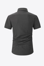 Load image into Gallery viewer, Textured Button-Down Short Sleeve Shirt