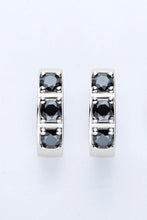 Load image into Gallery viewer, Inlaid Moissanite Huggie Earrings