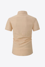 Load image into Gallery viewer, Textured Button-Down Short Sleeve Shirt