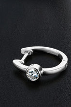 Load image into Gallery viewer, 18k Gold-Plated Inlaid Moissanite Huggie Earrings