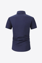 Load image into Gallery viewer, Textured Button-Down Short Sleeve Shirt