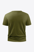 Load image into Gallery viewer, Graphic Round Neck Short Sleeve Tee Shirt