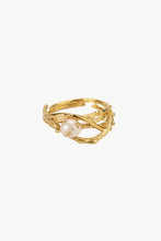 Load image into Gallery viewer, Nest Pearl Gold-Plated Ring