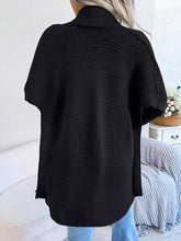 Load image into Gallery viewer, Horizontal Ribbing Open Front Slit Cardigan