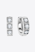 Load image into Gallery viewer, Inlaid Moissanite Huggie Earrings