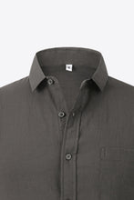 Load image into Gallery viewer, Textured Button-Down Short Sleeve Shirt