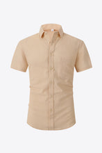 Load image into Gallery viewer, Textured Button-Down Short Sleeve Shirt