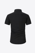 Load image into Gallery viewer, Textured Button-Down Short Sleeve Shirt