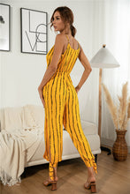 Load image into Gallery viewer, Striped Hammock Belted Jumpsuit