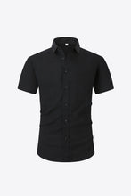 Load image into Gallery viewer, Textured Button-Down Short Sleeve Shirt