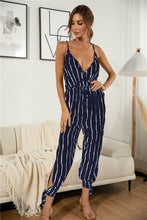 Load image into Gallery viewer, Striped Hammock Belted Jumpsuit