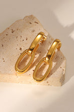 Load image into Gallery viewer, Gold-Plated Chain Link Earrings