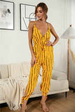 Load image into Gallery viewer, Striped Hammock Belted Jumpsuit