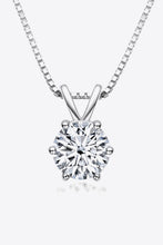 Load image into Gallery viewer, 925 Sterling Silver 1 Carat Moissanite Pendant Necklace