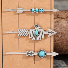 Load image into Gallery viewer, 3 PCS/Set Artificial Turquoise Hair Pins

